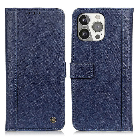 Coque Portefeuille Livre Cuir Etui Clapet T18 pour Apple iPhone 13 Pro Bleu