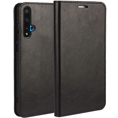 Coque Portefeuille Livre Cuir Etui Clapet T18 pour Huawei Honor 20S Noir