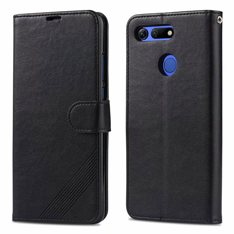 Coque Portefeuille Livre Cuir Etui Clapet T18 pour Huawei Honor V20 Noir