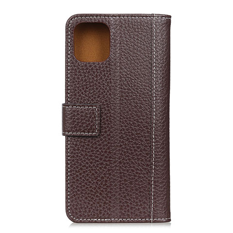 Coque Portefeuille Livre Cuir Etui Clapet T19 pour Xiaomi Mi 11 5G Marron