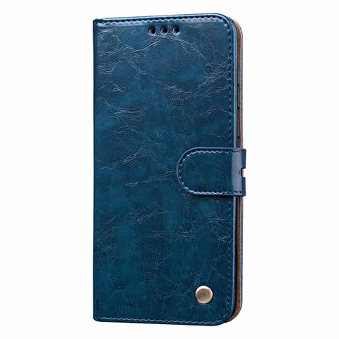 Coque Portefeuille Livre Cuir Etui Clapet T20 pour Huawei P40 Bleu