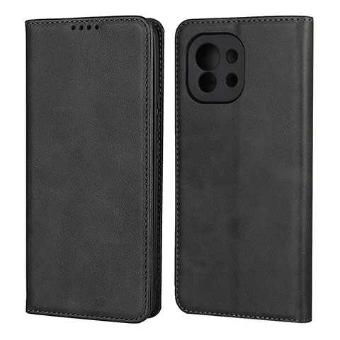 Coque Portefeuille Livre Cuir Etui Clapet T20 pour Xiaomi Mi 11 5G Noir