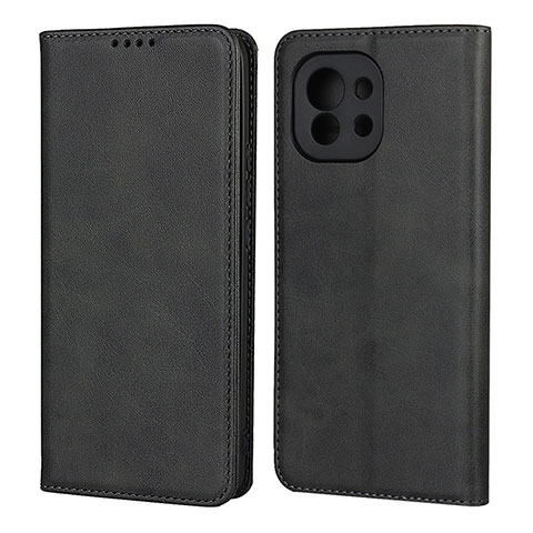 Coque Portefeuille Livre Cuir Etui Clapet T20 pour Xiaomi Mi 11 Lite 4G Noir