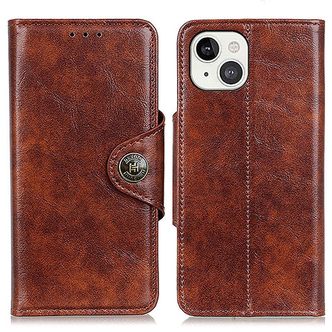 Coque Portefeuille Livre Cuir Etui Clapet T21 pour Apple iPhone 13 Marron