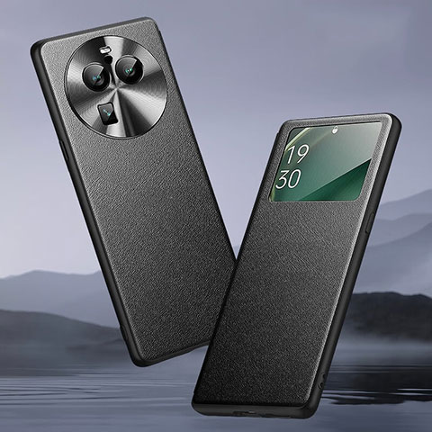 Coque Portefeuille Livre Cuir Etui Clapet TB1 pour Oppo Find X6 5G Noir