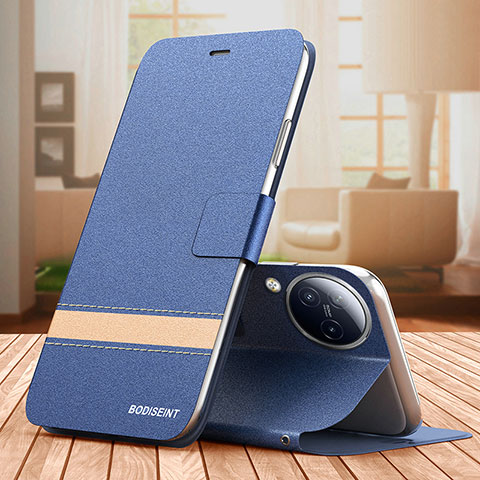 Coque Portefeuille Livre Cuir Etui Clapet TB1 pour Xiaomi Civi 3 5G Bleu