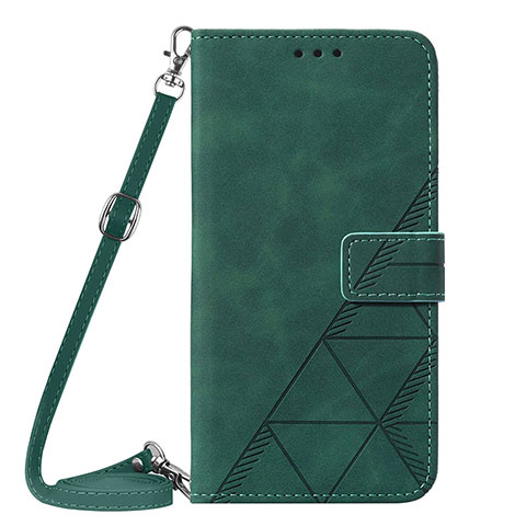 Coque Portefeuille Livre Cuir Etui Clapet Y01B pour Apple iPhone 16 Pro Vert