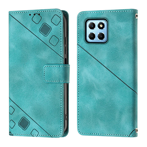 Coque Portefeuille Livre Cuir Etui Clapet Y01B pour Huawei Honor 70 Lite 5G Vert