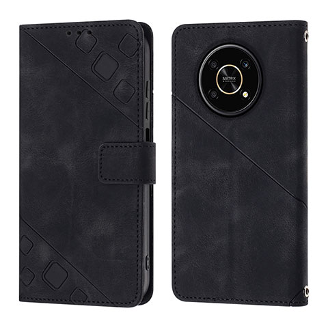 Coque Portefeuille Livre Cuir Etui Clapet Y01B pour Huawei Honor X9 5G Noir