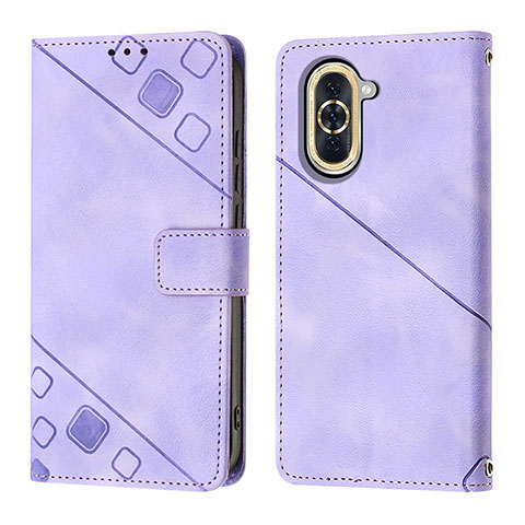 Coque Portefeuille Livre Cuir Etui Clapet Y01B pour Huawei Nova 10 Violet