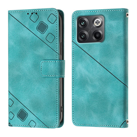 Coque Portefeuille Livre Cuir Etui Clapet Y01B pour OnePlus Ace Pro 5G Vert