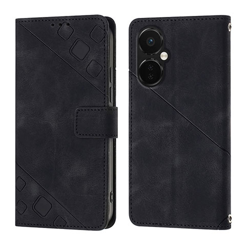 Coque Portefeuille Livre Cuir Etui Clapet Y01B pour OnePlus Nord CE 3 5G Noir