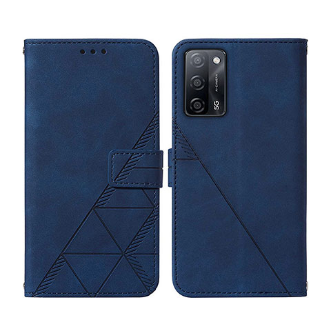 Coque Portefeuille Livre Cuir Etui Clapet Y01B pour Oppo A53s 5G Bleu