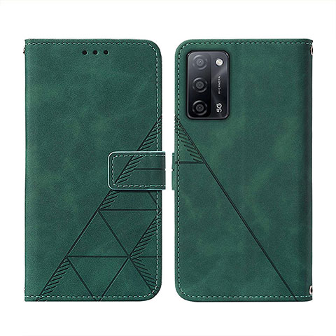 Coque Portefeuille Livre Cuir Etui Clapet Y01B pour Oppo A55 5G Vert