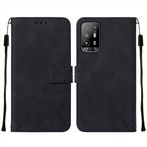 Coque Portefeuille Livre Cuir Etui Clapet Y01B pour Oppo A94 5G Noir