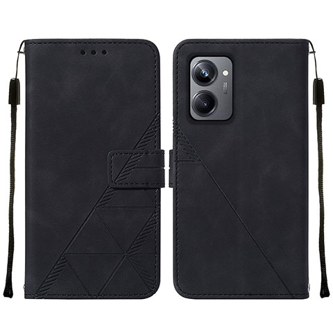 Coque Portefeuille Livre Cuir Etui Clapet Y01B pour Realme 10 Pro 5G Noir