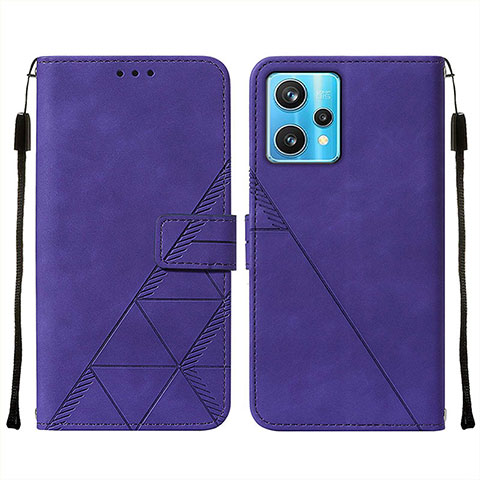 Coque Portefeuille Livre Cuir Etui Clapet Y01B pour Realme 9 Pro+ Plus 5G Violet