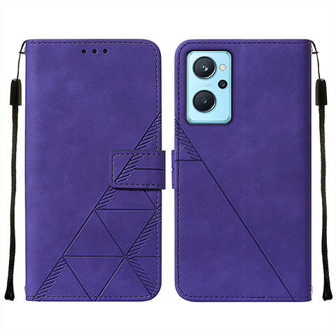 Coque Portefeuille Livre Cuir Etui Clapet Y01B pour Realme 9i 4G Violet