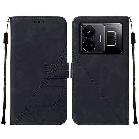 Coque Portefeuille Livre Cuir Etui Clapet Y01B pour Realme GT Neo5 5G Noir