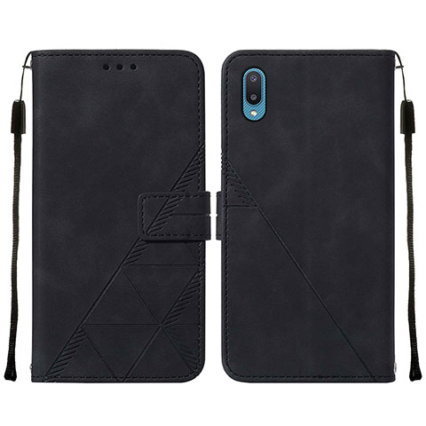 Coque Portefeuille Livre Cuir Etui Clapet Y01B pour Samsung Galaxy A02 Noir