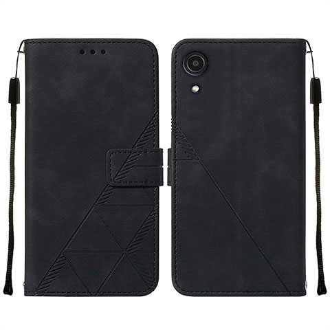 Coque Portefeuille Livre Cuir Etui Clapet Y01B pour Samsung Galaxy A03 Core Noir