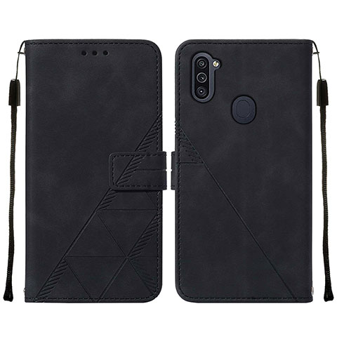 Coque Portefeuille Livre Cuir Etui Clapet Y01B pour Samsung Galaxy A11 Noir