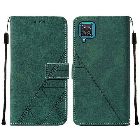 Coque Portefeuille Livre Cuir Etui Clapet Y01B pour Samsung Galaxy A12 5G Vert