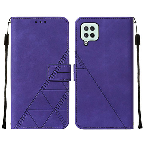 Coque Portefeuille Livre Cuir Etui Clapet Y01B pour Samsung Galaxy A22 4G Violet