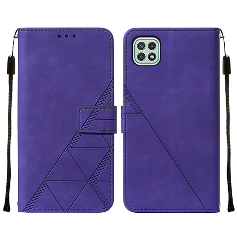 Coque Portefeuille Livre Cuir Etui Clapet Y01B pour Samsung Galaxy A22s 5G Violet