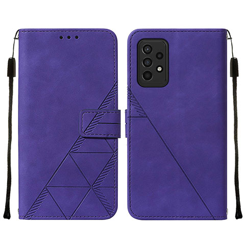 Coque Portefeuille Livre Cuir Etui Clapet Y01B pour Samsung Galaxy A33 5G Violet