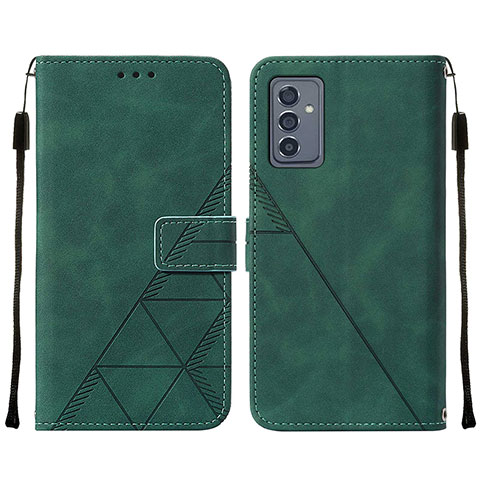 Coque Portefeuille Livre Cuir Etui Clapet Y01B pour Samsung Galaxy A34 5G Vert