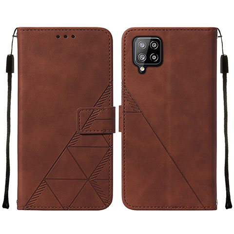 Coque Portefeuille Livre Cuir Etui Clapet Y01B pour Samsung Galaxy A42 5G Marron