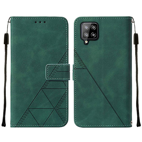 Coque Portefeuille Livre Cuir Etui Clapet Y01B pour Samsung Galaxy A42 5G Vert