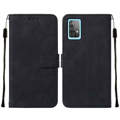 Coque Portefeuille Livre Cuir Etui Clapet Y01B pour Samsung Galaxy A52 4G Noir