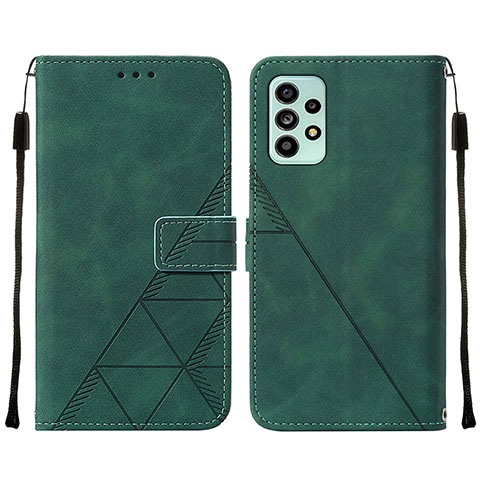 Coque Portefeuille Livre Cuir Etui Clapet Y01B pour Samsung Galaxy A53 5G Vert