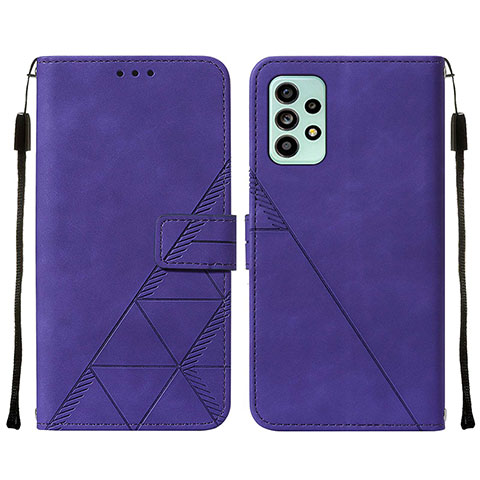 Coque Portefeuille Livre Cuir Etui Clapet Y01B pour Samsung Galaxy A53 5G Violet