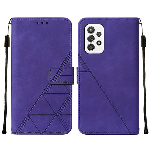 Coque Portefeuille Livre Cuir Etui Clapet Y01B pour Samsung Galaxy A72 5G Violet