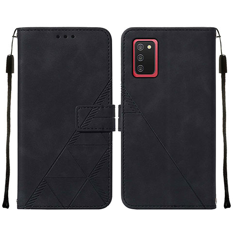 Coque Portefeuille Livre Cuir Etui Clapet Y01B pour Samsung Galaxy F02S SM-E025F Noir