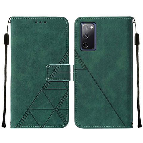 Coque Portefeuille Livre Cuir Etui Clapet Y01B pour Samsung Galaxy S20 FE 4G Vert