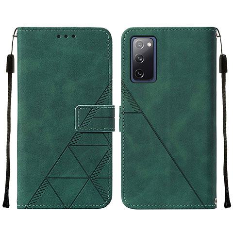 Coque Portefeuille Livre Cuir Etui Clapet Y01B pour Samsung Galaxy S20 FE 5G Vert