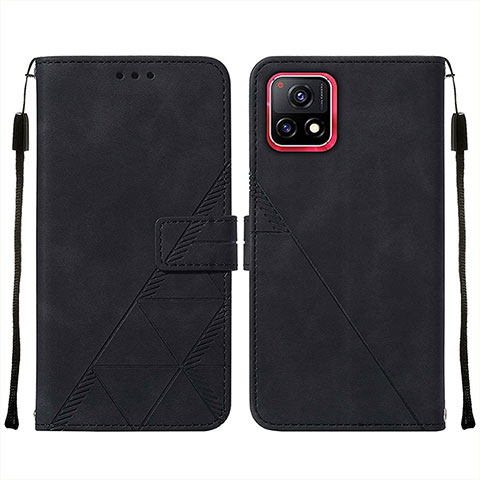 Coque Portefeuille Livre Cuir Etui Clapet Y01B pour Vivo iQOO U3 5G Noir