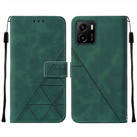 Coque Portefeuille Livre Cuir Etui Clapet Y01B pour Vivo Y01 Vert