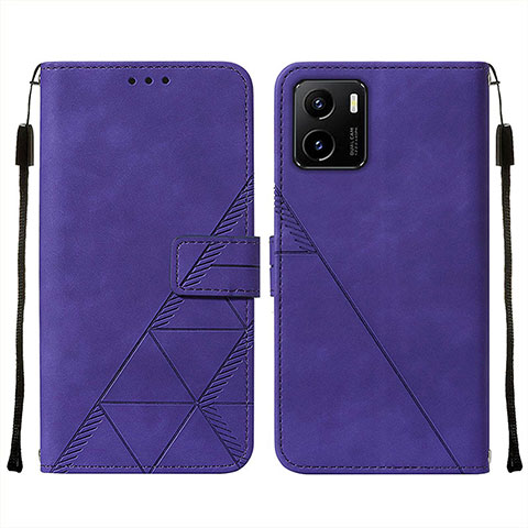 Coque Portefeuille Livre Cuir Etui Clapet Y01B pour Vivo Y01 Violet