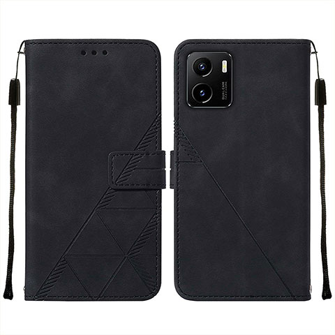 Coque Portefeuille Livre Cuir Etui Clapet Y01B pour Vivo Y10 Noir