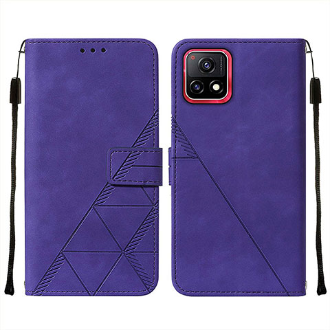 Coque Portefeuille Livre Cuir Etui Clapet Y01B pour Vivo Y31s 5G Violet