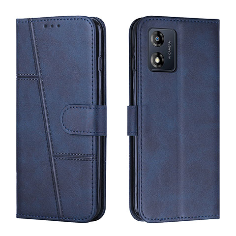 Coque Portefeuille Livre Cuir Etui Clapet Y01X pour Motorola Moto E13 Bleu