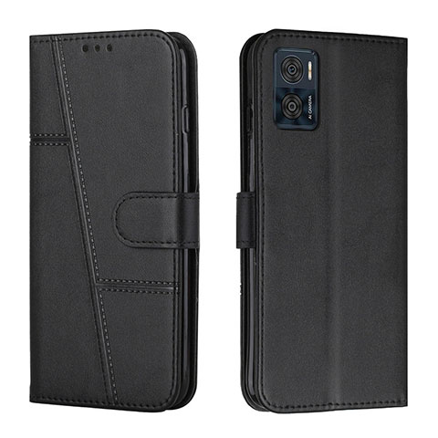 Coque Portefeuille Livre Cuir Etui Clapet Y01X pour Motorola Moto E22 Noir