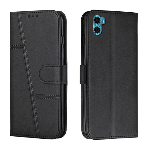 Coque Portefeuille Livre Cuir Etui Clapet Y01X pour Motorola Moto E32 India Noir