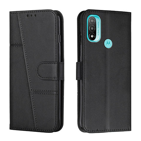 Coque Portefeuille Livre Cuir Etui Clapet Y01X pour Motorola Moto E40 Noir