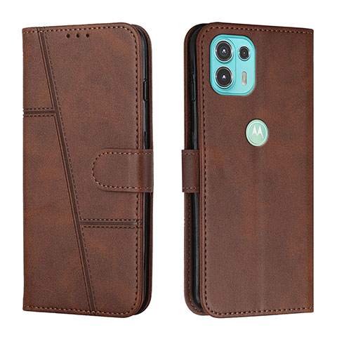 Coque Portefeuille Livre Cuir Etui Clapet Y01X pour Motorola Moto Edge 20 Lite 5G Marron